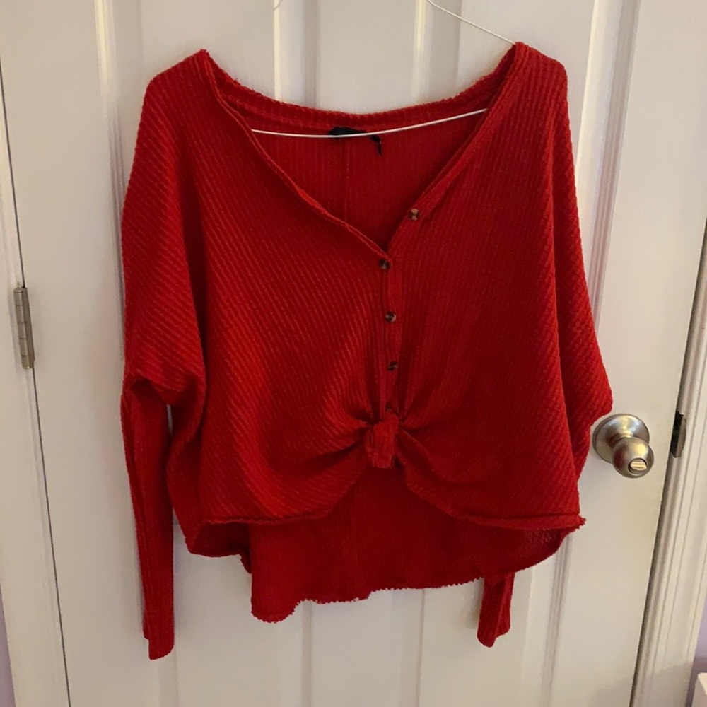 Red Waffle shirt